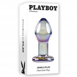 Playboy Pleasure Jewels Glass Butt Plug Product Image