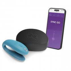 We-Vibe Sync Go App Control Silicone Couples Vibrator - Turquoise Product Image