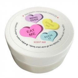 Naughty Massage Candle: Bend Over, Eat Me, Spank Me and Suck It - 1.7oz Product Image