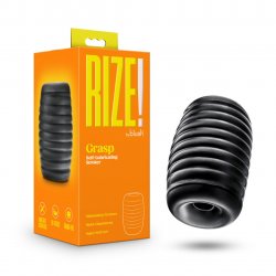 Rize Grasp Self-Lubricating Stroker - Black Product Image