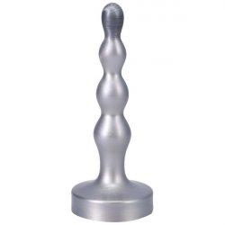 Tantus Small Ripple Beaded Anal Plug - Silver Product Image