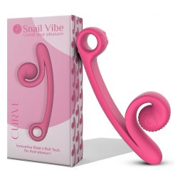 Snail Vibe Curve Sliding Vibrator - Pink Product Image