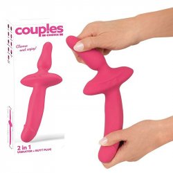 Couples Choice 2-in-1 Dildo and Anal Vibrator - Pink | Sex Toys & Adult Novelties @ Filthy Kings Couples Choice 2-in-1 Dildo and Anal Vibrator - Pink | Sex Toys & Adult Novelties @ Filthy Kings