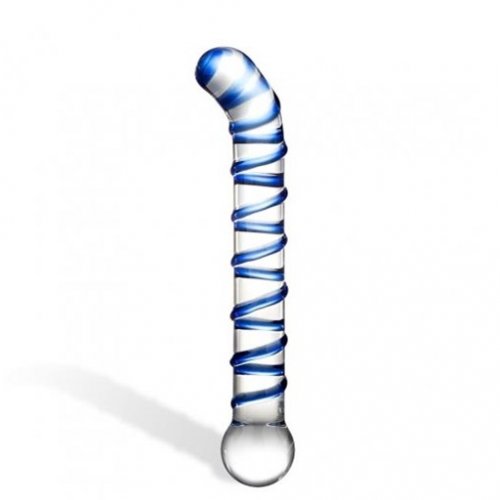 Glas Mr Swirly 6 5 G Spot Glass Dildo Sex Toys And Adult