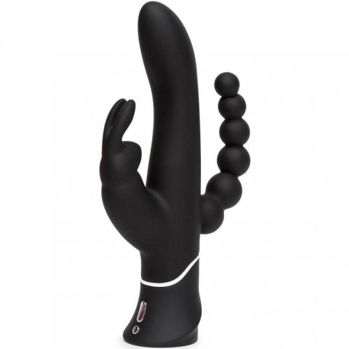 Happy Rabbit Triple Curve Rechargeable Rabbit Vibrator Black Sex 