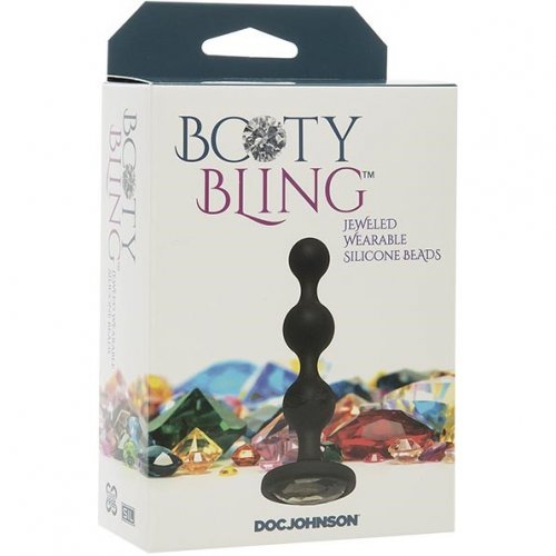 Booty Bling Wearable Silicone Beads Silver Sex Toys At Adult Empire