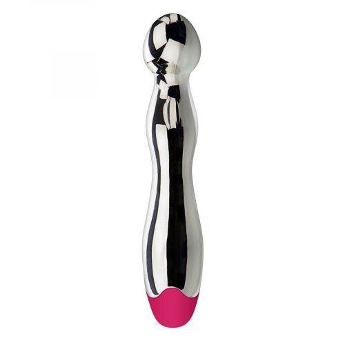 Adam And Eve Luminous Usb Rechargeable G Spot Vibrator Chrome Sex Toys At Adult Empire