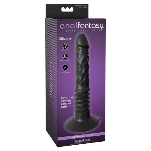 Anal Fantasy Elite Collection Vibrating Ass Fucker Black