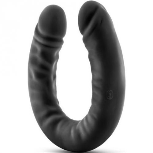 Ruse Silicone Double Headed Dildo Black Sex