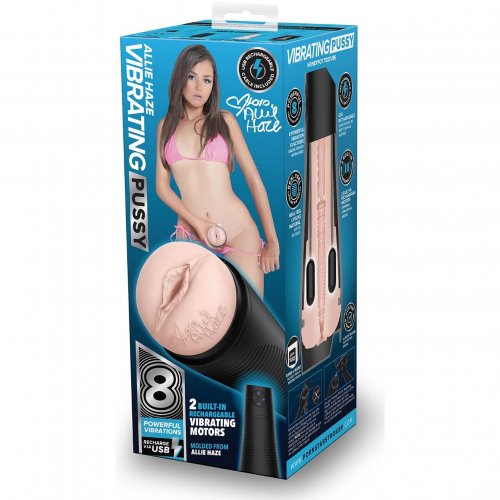 Pornstar Signature Series Rechargeable Vibrating Pussy Allie Haze