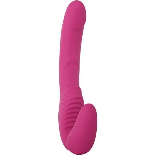 Eve S Vibrating Strapless Strap On Pink Sex Toys