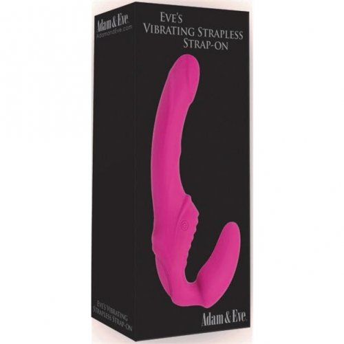 Eve S Vibrating Strapless Strap On Pink Sex Toys