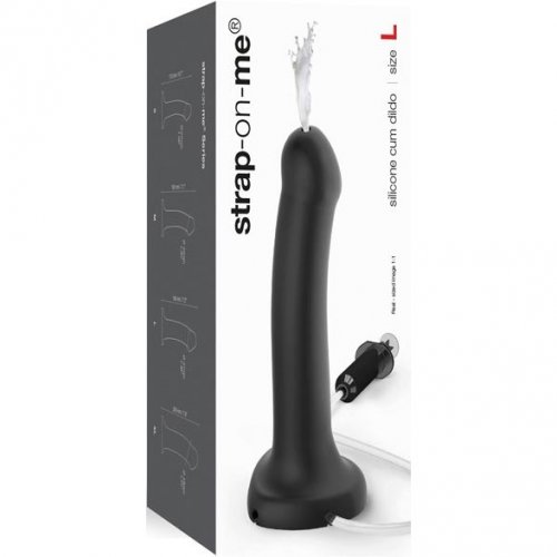 Strap On Me Silicone Cum Dildo Black Sex Toys At Adult Empire