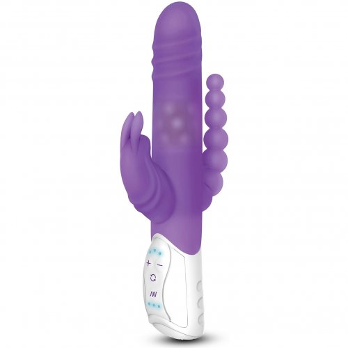 Rabbit Essentials Double Penetration Rabbit With Rotating Shaft