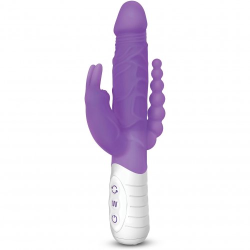 Rabbit Essentials Slim Realistic Double Penetration Rabbit With