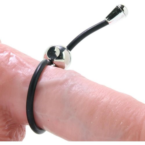 E Z Cinch Silicone Lasso Cock Ring Black Sex Toys At