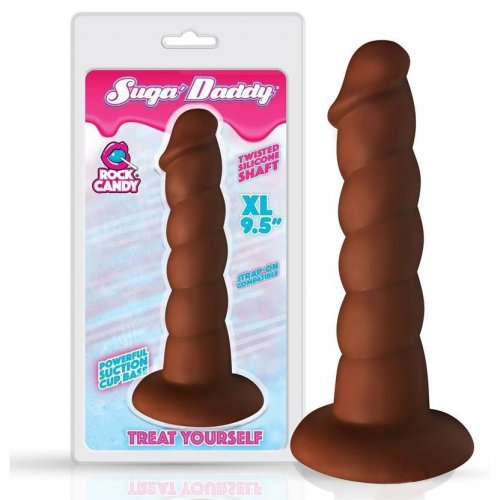 Rock Candy Suga Daddy 9 5 Dildo Chocolate Brown Sex