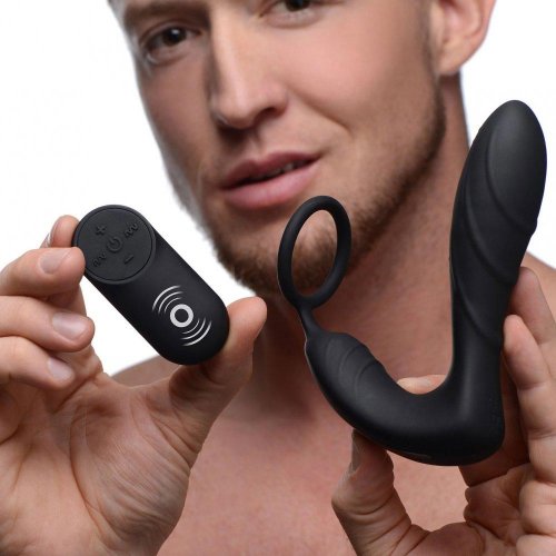 Under Control Vibrating Prostate And Ballstrap With Remote Black Sex Toys At Adult Empire 