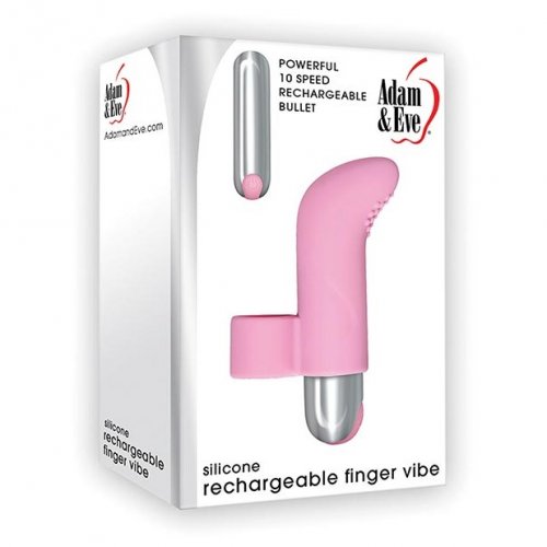 Adam And Eve Silicone Finger Vibe Pink Sex Toys At Adult Empire