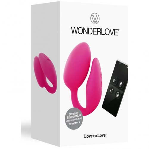 Wonderlove Remote Control Couples Stimulator Pink Sex Toys At Adult