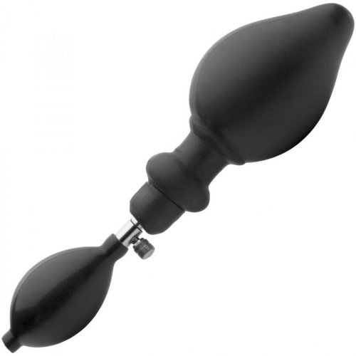 Expander Inflatable Anal Plug With Removable Pump Black