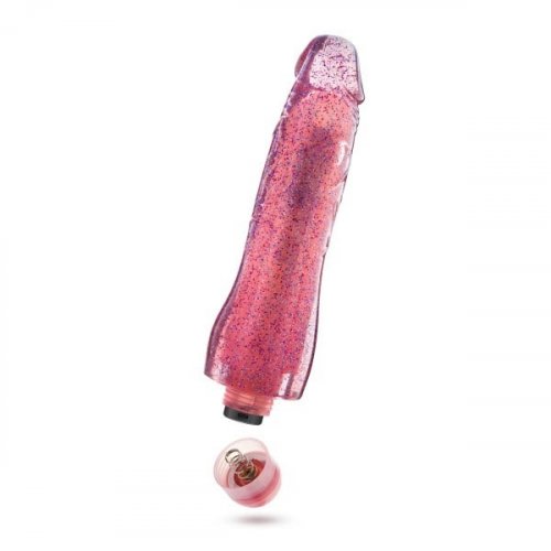 Glow Dicks Molly Glitter Vibrator Pink Sex Toys At