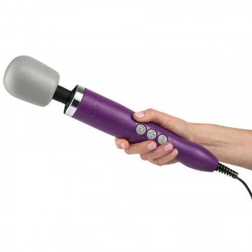 Doxy Plug In Vibrating Wand Body Massager Purple Sex Toys At Adult