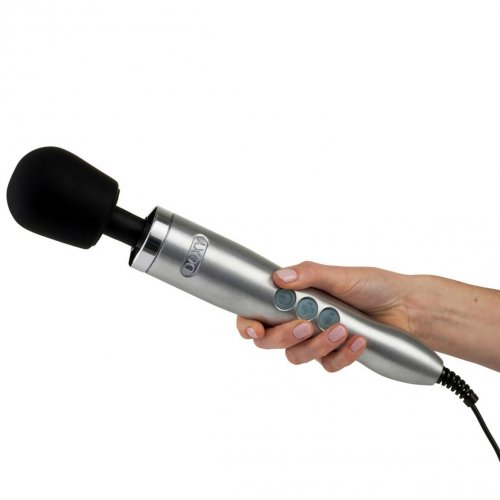 Doxy Die Cast Plug In Vibrating Wand Body Massager Brushed Metal Silver Sex Toys At Adult Empire