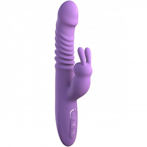 Fantasy For Her Her Thrusting Silicone Rabbit Purple