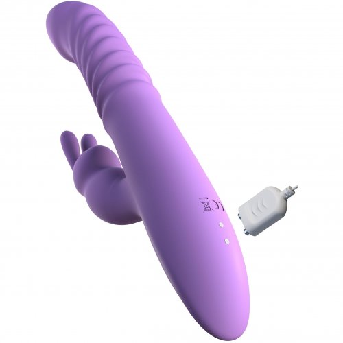 Fantasy For Her Her Thrusting Silicone Rabbit Purple