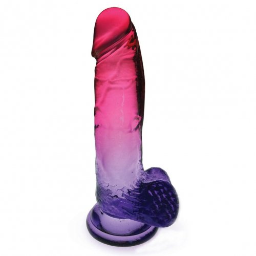 Shades Icees Large 8 Gradient Jelly Dong Pink And Plum Sex Toys