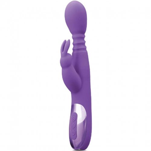 Inya Revolve Revolving Thrusting And Heating Rabbit Vibe Purple Sex Toys And Adult Novelties