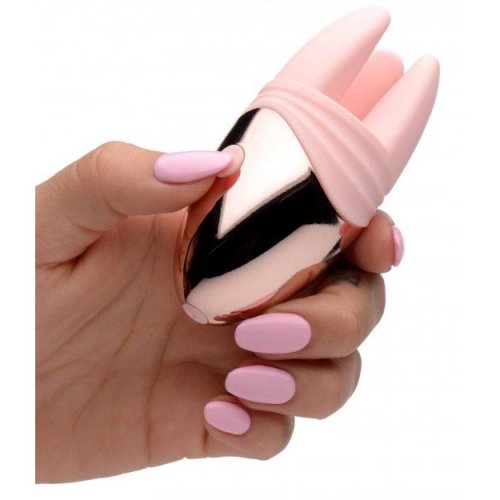 Inmi Vibrassage Caress Dual Vibrating Silicone Clit Teaser Pink Sex