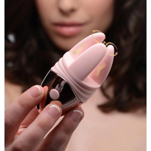 Inmi Vibrassage Caress Dual Vibrating Silicone Clit Teaser Pink Sex Toys And Adult Novelties 