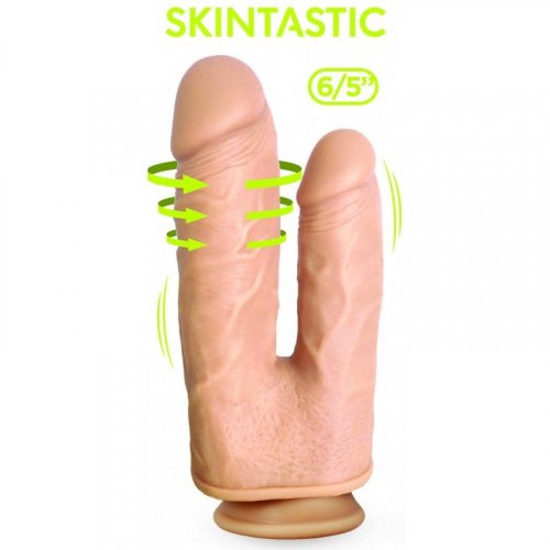 Skintastic Duplexxx Vibrating And Rotating Double Dildo