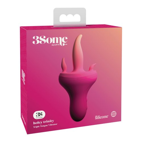 Threesome Holey Trinity Triple Tongue Vibrator Sex Toys And Adult