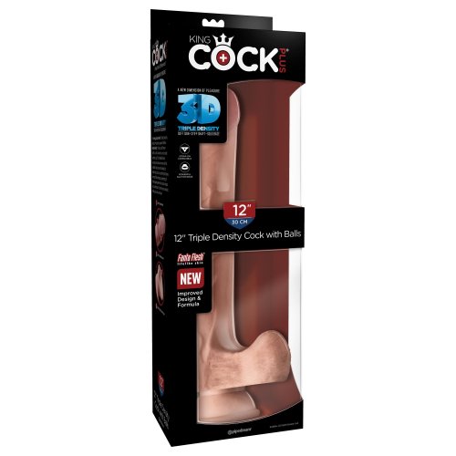 King Cock Plus Triple Density 12 Cock With Balls