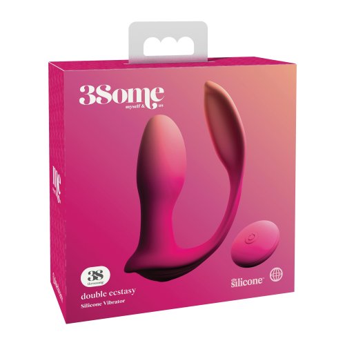 Threesome Double Ecstasy Anal Plug With Attached Solo Or Couples Vibe