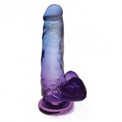 Shades Icees Medium 7 Gradient Jelly Dong Blue And Violet Sex Toys