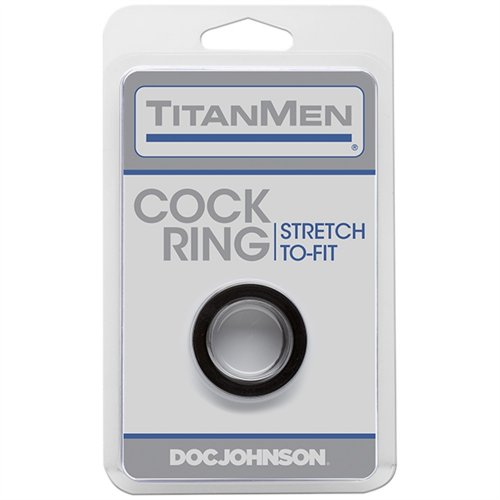 Titanmen Tools - Cock Ring - Black 2 Product Image