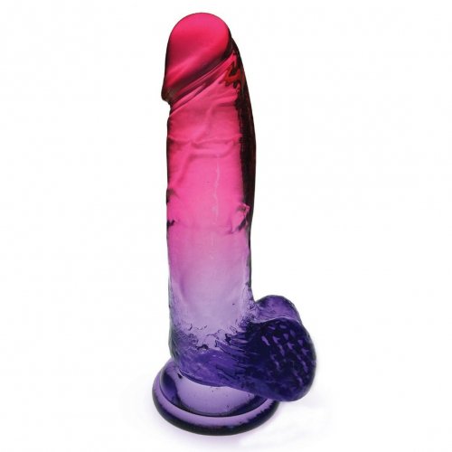 Shades: Icees Large 8" Gradient Jelly Dong - Pink and Plum 1 Product Image