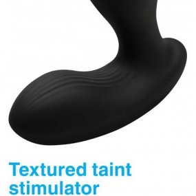 7X P-Gyro Silicone Prostate Stimulator with Gyrating Shaft - Black Product Image