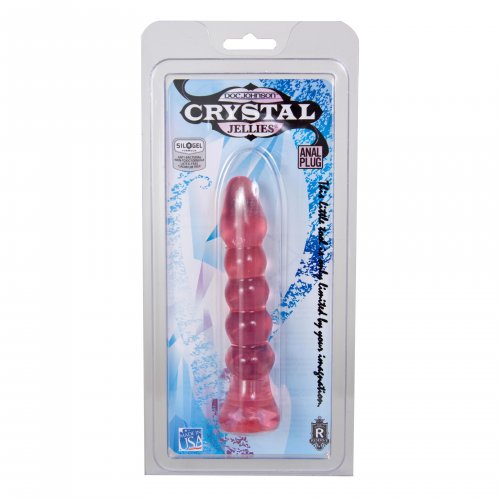 Crystal Jellie Bumps Anal Toy - Pink 2 Product Image