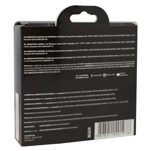 Hot Edible Body Gel Set - 4 Pack 2 Product Image