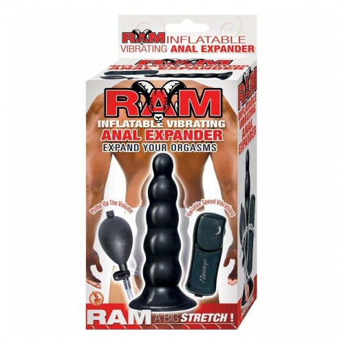 Ram Inflatable Vibrating Anal Expander Black Sex Toys At Adult Empire