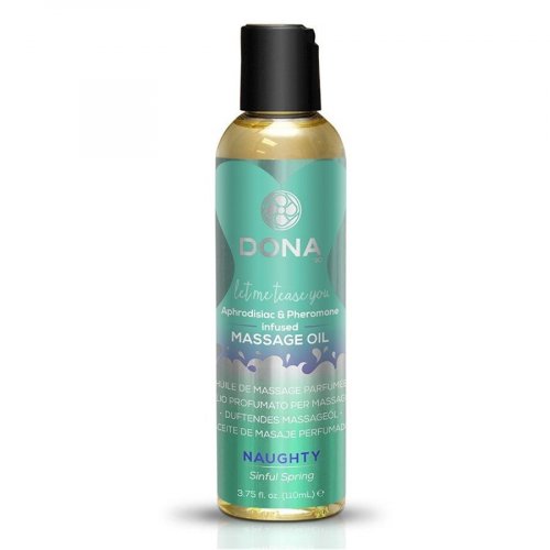 Dona Aphrodisiac & Pheromone Infused Massage Oil - Naughty Sinful Spring - 3.75oz 1 Product Image