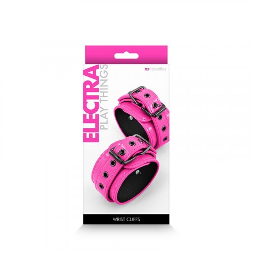 Electra Play Things Wrist Cuffs - Hot Pink 2 Product Image
