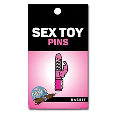Wood Rocket Soft Enamel Pin - Pink Rabbit Vibe 1 Product Image