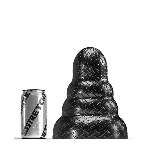 665 Black Metallic Large Stretch'r Tripole Butt Plug 2 Product Image