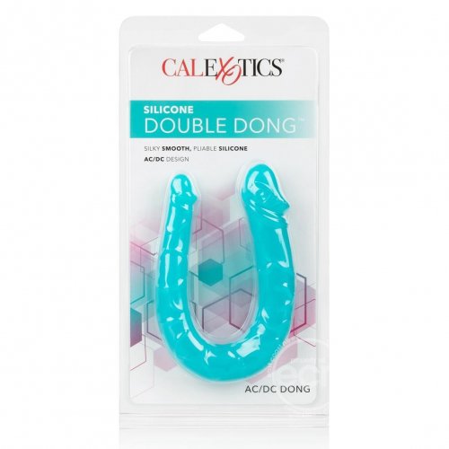 Silicone Double Dong Teal Sex Toys At Adult Empire